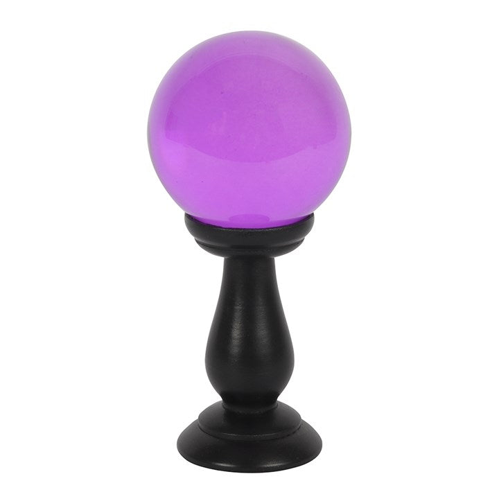 Small Clear Crystal Ball on Stand