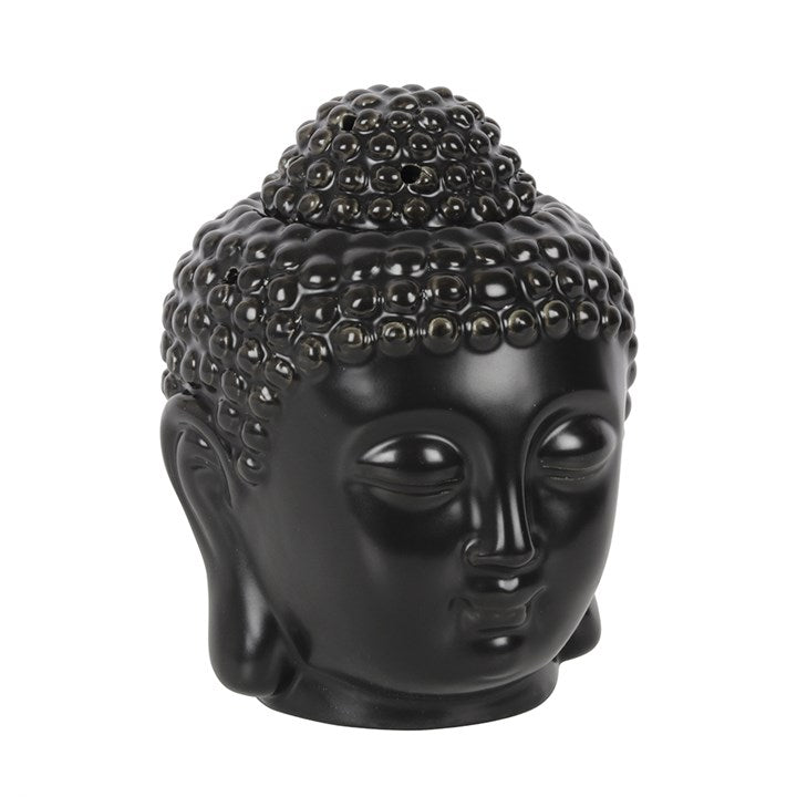 Small Grey Buddha Head Oil Burner